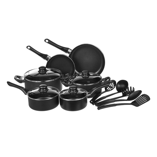 Basics Non-Stick Cookware Set, Pots, Pans and Utensils