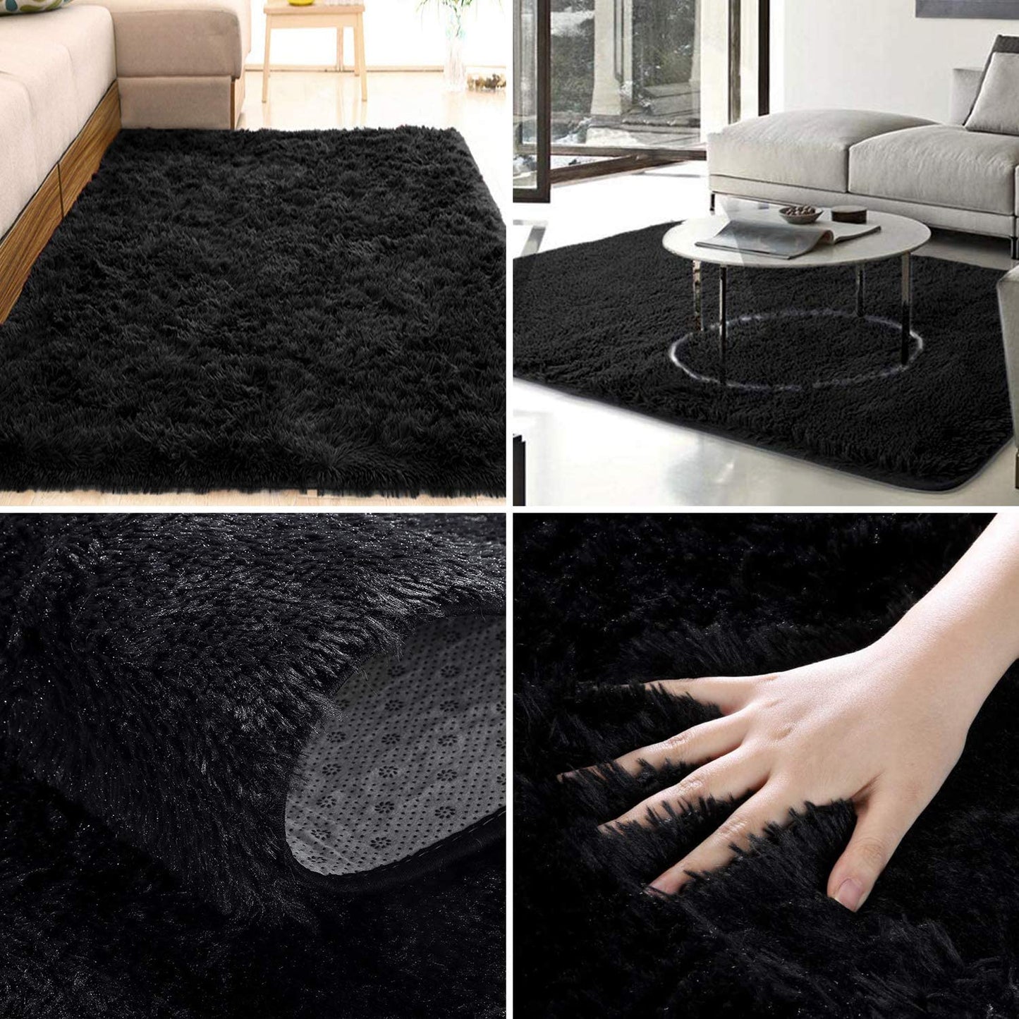 Soft Modern Indoor Shaggy Area Rug