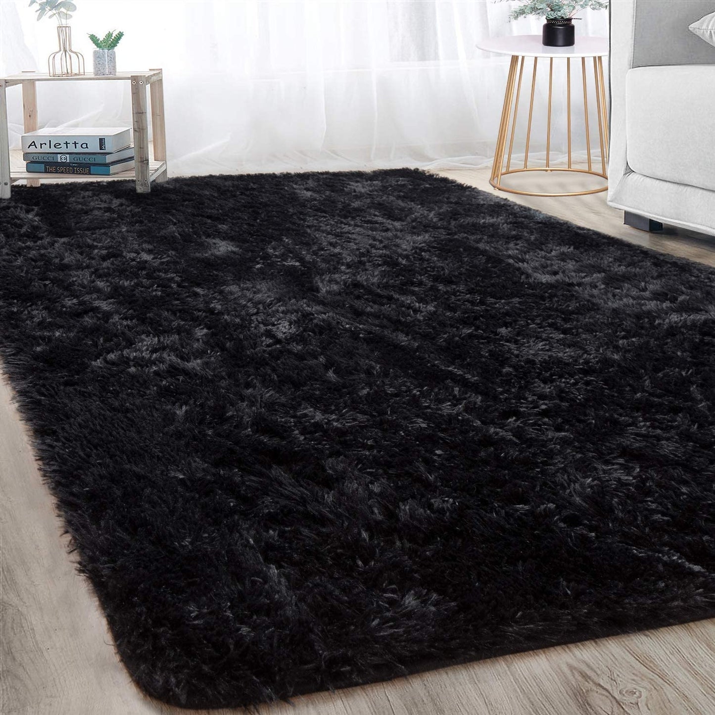 Soft Modern Indoor Shaggy Area Rug